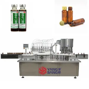 YB-K12 High Quality 12 Heads Filling Full Automatic 1-50 ml Plastic Ampoule Forming Oral Aseptic Liquid Filling Sealing Machine