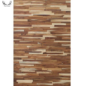 Pannello di parete di legno decorativo retrò stile classico pannelli di parete in legno naturale sfondo interno 3d parete - Product Image 1