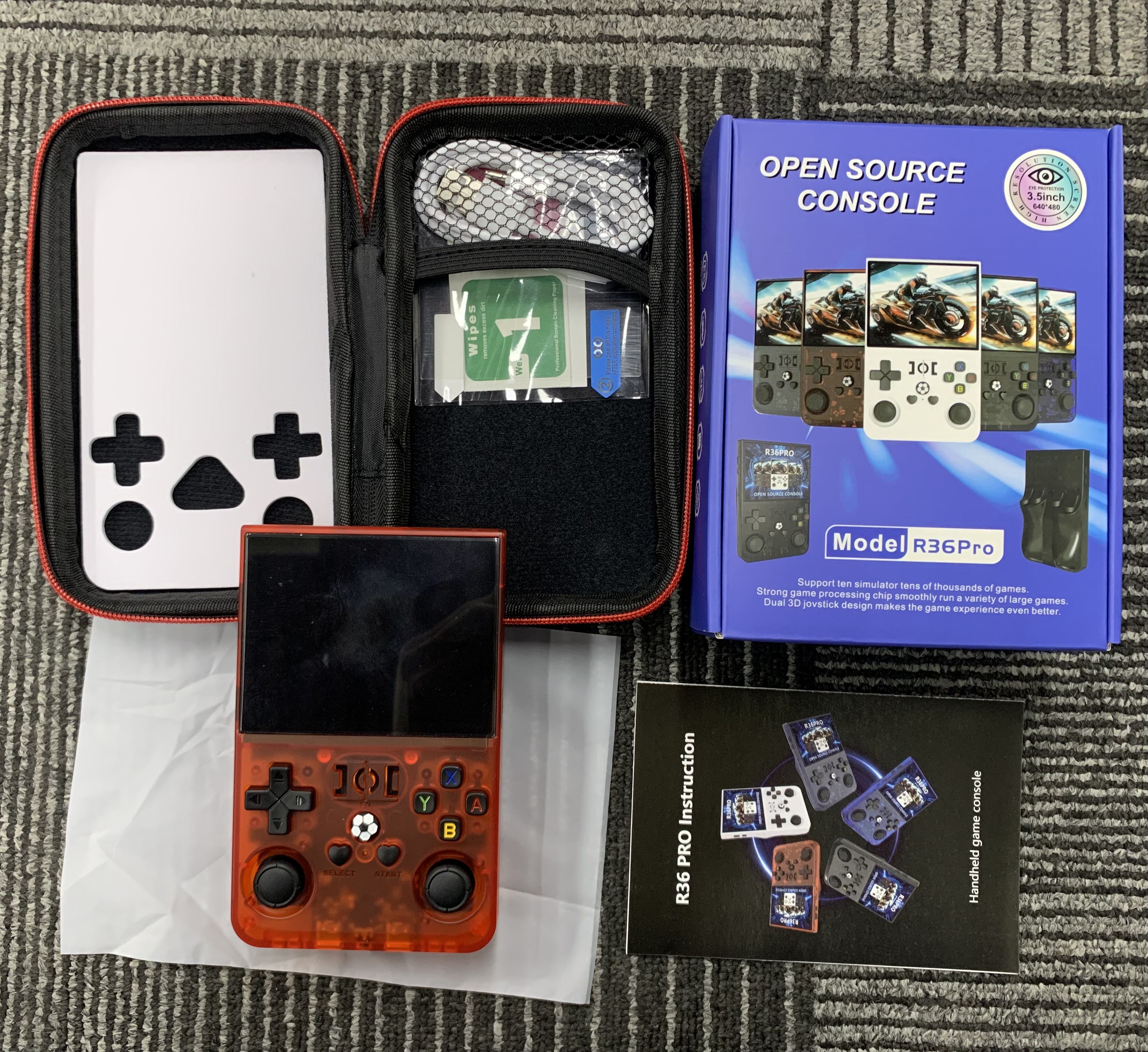 R36PRO Rouge transparent