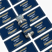 Petites étiquettes autocollantes en BOPP imperméables personnalisées pour flacons de 3 ml, 5 ml, 10 ml, autocollants en vinyle pour bouteilles de liquide