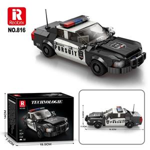 Reobrix 816 Premium Bricks Eight-Slot Car Supercar Model Children Handmade ABS <b>Plastic</b> Construction Toy for 0-3M - Product Image 1