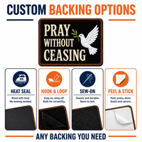 Lot de patchs personnalisés brodés pour casquettes de camionneur, motifs religieux chrétiens, thermocollants et à velcro, pour vêtements