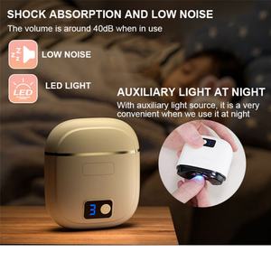 Cortauñas Eléctrico Inteligente Portátil Recargable Automático con Cuchillas de Acero Inoxidable Anti-Pellizcos para Manicura - Product Image 3