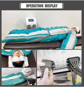 Máquina de Drenaje Linfático con 24 Bolsas de Aire y Pantalla Táctil a Color de 8 Pulgadas para Adelgazar Todo el Cuerpo y Reducir la Grasa - Product Image 5