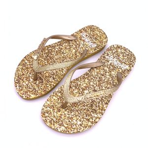 Chanclas de lujo con purpurina dorada para niñas, <span class=keywords><strong>sandalias</strong></span> de la mejor calidad - Product Image 2