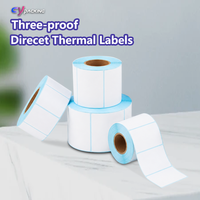 Etiquetas de Envío Térmicas Directas 40*60 en Rollo, Resistentes al Agua, Aceite y Rayones, Adhesivas para Impresión Térmica, Gran Venta