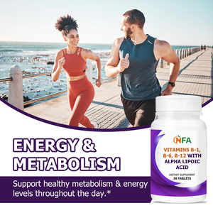 Comprimés de Vitamines B1, B6, B12 OEM ODM avec Acide Alpha-Lipoïque, Thiamine et Calcium pour Soutenir le Métabolisme Énergétique, la Fonction Cérébrale et l'Humeur - Product Image 3