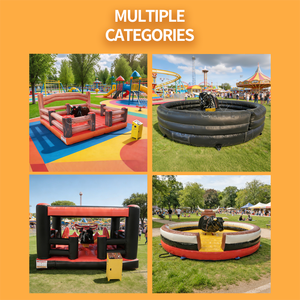 Toro mecánico inflable eléctrico comercial para adultos, máquina de toro mecánico inflable para niños, paseo en toro mecánico de rodeo - Product Image 6