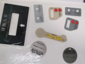 Autocollant de surface en panneau PVC durable, imprimé en sérigraphie pour ordinateur, caméra, électronique grand public, film de contrôle, interrupteur, étiquette - Product Image 4