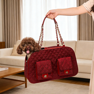 Sac à main pour femmes sac fourre-tout mode pour chien de compagnie sac de transport pour animaux de compagnie logo personnalisé en PU sac à main extérieur pour petit chien chat/ - Product Image 1