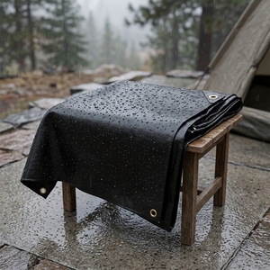<span class=keywords><strong>Bâche</strong></span> PE pour <span class=keywords><strong>sol</strong></span> 140 g/m² imperméable, résistante aux UV, robuste, pour <span class=keywords><strong>camping</strong></span> et construction, vert foncé, directement de l'usine de Linyi - Product Image 1