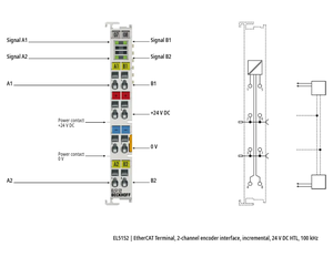 เทอร์มินัลอินโค้ดเดอร์ Beckhoff EL5152 - การเก็บข้อมูลตำแหน่ง/การคำนวณจำนวน -24VDC แบบแยกส่วน ขนาดกะทัดรัด สำหรับระบบควบคุมการเคลื่อนที่ - Product Image 6