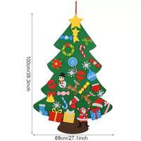 Socle de support pour sapin de Noël suspendu en feutre, taille personnalisable, pliable, écologique, en polyester ignifuge, pour intérieur, fabriqué par HEB