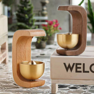 Sonnette de Porte Carillon à Vent en Bois, Sonnette Sans Fil pour Porte d'Entrée, Cloche à Vent Décorative pour Pendaison de Crémaillère et Décoration d'Intérieur - Product Image 5