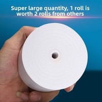 Papel Térmico para Recibos Wan Liang Blanco, 32 Rollos, Modelo 8080, 80x80mm, Capa Única, 45m de Longitud, para Cocina/Caja Registradora/Oficina