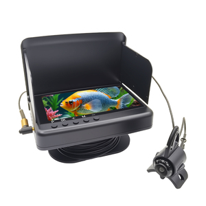 Caméra de pêche <span class=keywords><strong>sous</strong></span>-<span class=keywords><strong>marine</strong></span> professionnelle Ultra 4K avec moniteur OLED 5 ''et lampe infrarouge Détecteur de poissons étanche IP68 - Product Image 1