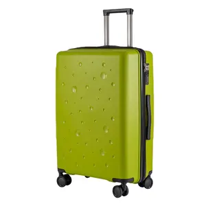 Ensemble de bagages de voyage en PP vert, conception personnalisée, valises à main, vente en gros, valiga pour dames, valise de voyage