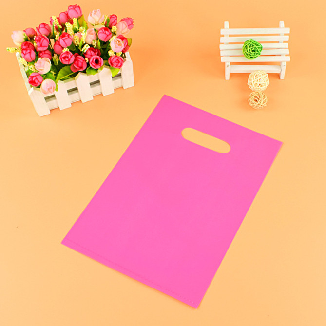 Pink plastic bags