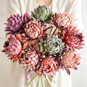 Protea Artificial de Visón a <span class=keywords><strong>Precio</strong></span> de Fábrica para Navidad, Día de la Madre y San Valentín, Fotografía de Retratos y Bodas, Decoración de Estilo Retro - Product Image 1