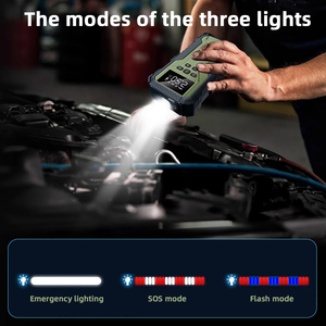 Lithium <strong>Jump</strong> Starter with Built-in air Pump 12V <strong>Jump</strong> <strong>Pack</strong> with air <strong>Compressor</strong> for SUV - Product Image 6