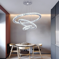 Lustre en cristal moderne grand luminaire suspendu en cristal pour salon chambre plafonnier Lustres Luminaire Plafonnier