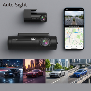 Cámara <span class=keywords><strong>para</strong></span> Coche <span class=keywords><strong>Android</strong></span> con Grabación y Control, Delantera y Trasera, GPS 4G, 256 GB, Personalizable, Inteligente, 4K, con GPS - Product Image 1