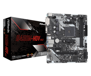 ASRock B 450M placa base AM4 DDR4 MATX Placa Mae Carte Mere B450M HDV placa base para juegos PC escritorio proveedor mayorista en línea - Product Image 2