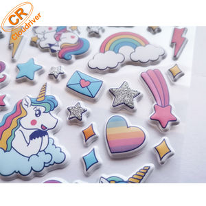 2025 Wholesale Custom Cartoon <strong>Sticker</strong> Sheets NEW Designs 3mm Thickness Puffy <strong>Stickers</strong> for <strong>Kids</strong> - Product Image 4
