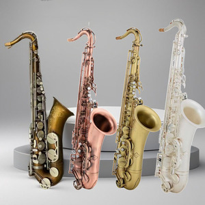 <span class=keywords><strong>Saxophone</strong></span> ténor Bb professionnel de haute qualité, instrument à vent en laiton avec étui rigide étanche, résistant à la rouille, personnalisable - Product Image 1