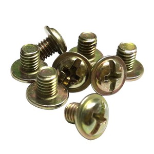 Vis de machine à tête cylindrique fraisée M3 M4 M5 DIN967 en acier au carbone zingué SS304 avec collier - Product Image 4