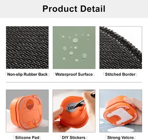 Boutons de <span class=keywords><strong>chien</strong></span> pour la <span class=keywords><strong>communication</strong></span> Boutons de conversation pour dressage de <span class=keywords><strong>chien</strong></span> Clicker de <span class=keywords><strong>chien</strong></span> avec <span class=keywords><strong>tapis</strong></span> et autocollants 4 paquets-<span class=keywords><strong>Tapis</strong></span> en caoutchouc - Product Image 5