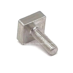 Fixations en acier inoxydable, boulons à tête plate carrée, vis mécaniques carrées entièrement filetées, vis pour béton préfabriqué, vis à marteau, vis en T - Product Image 6