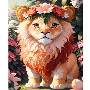 Diy pintura por números Tigre animales imagen para colorear por números Kits de inicio pintura acrílica artes de pared para decoración del hogar 40x50