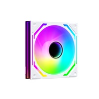Ventilateur de refroidissement PC RGB AntarcChill noir et blanc 12 cm, ventilateur de châssis d'ordinateur ARGB 120 mm, ventilateur de refroidissement silencieux pour CPU, boîtier d'ordinateur