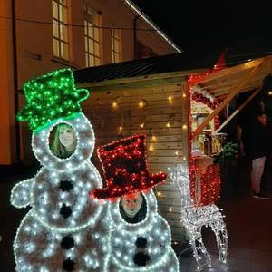 Marco de fotos LED con motivos 2D iluminados para decoración de exteriores en Navidad, Ramadán y Halloween. - Product Image 1