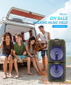 ZQS6209 Dual 6,5 pulgadas Super Bass Square Dancing Party Dj 25W RGB Micrófono portátil Altavoz de caja grande - Product Image 5