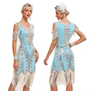 Ecoparty Flapper Vestidos 1920s Gatsby Roaring 20s <span class=keywords><strong>Gran</strong></span> vestido 1920 para mujeres Vestidos de baile formales - Product Image 5