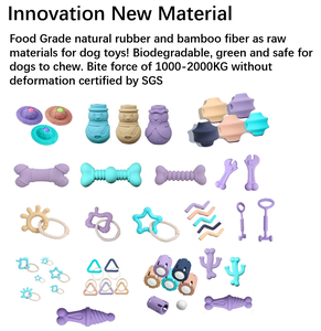 2022 yeni ev hayvanı ürünü çevre dostu doğal kauçuk yıkılmaz interaktif tedavi dağıtıcı köpek çiğnemek oyuncak agresif Chewer için - Product Image 3