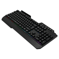 Kit de périphériques de clavier mécanique filaire de jeu 104 touches avec éclairage arc-en-ciel pour ordinateur de bureau