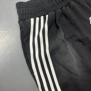 Pantalon de travail ample et décontracté pour homme, taille haute, avec logo personnalisé, rayures superposées, rubans et rayures, en polyester, coupe évasée - Product Image 4