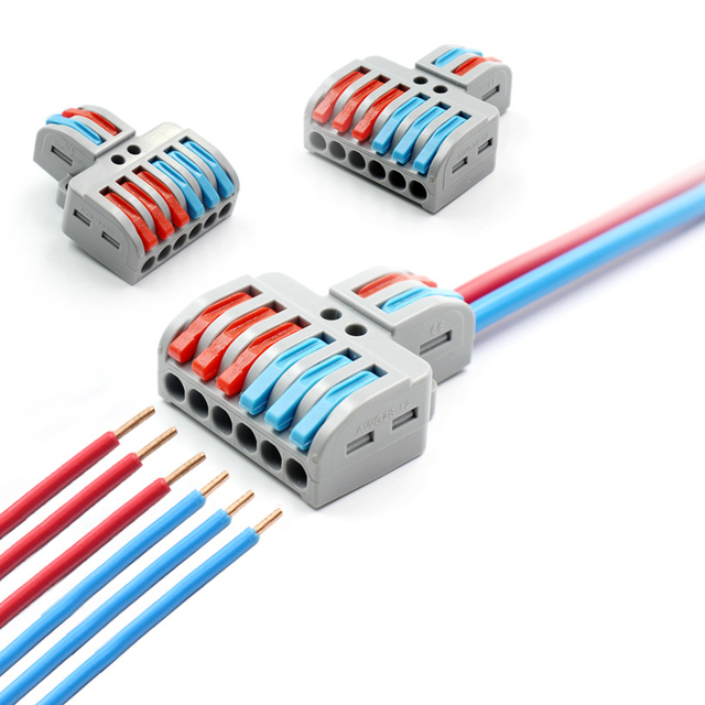 Customized Wire Conductor Quick Terminal Block Circuit Inline Splice Connector Push Wire Connector