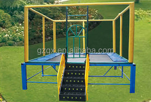 Trampoline pas cher, acheter un trampoline, trampoline rectangulaire d'extérieur avec filet, NetQX-18105F - Product Image 6