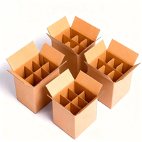 Carton à vin personnalisé écologique, imprimé, pour 6/8/12 bouteilles, avec séparateurs, résistant aux chocs, recyclable