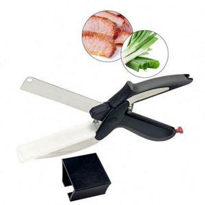 Cuchillo Inteligente Multifuncional 2 en 1 Rayshine, Tabla de Cortar Vegetales, Tijeras, Hoja de Acero Inoxidable Ultra Afilada - Product Image 2