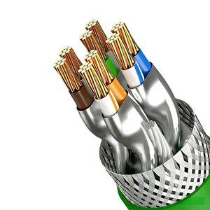 สายอีเธอร์เน็ตอุตสาหกรรม D‑sunty High‑Flex Cat6A SSTP ทองแดงบริสุทธิ์ แกนทองแดงตัน สีเขียว รองรับกิกะบิต 10Gbps ความยาวตามสั่ง ผลิตจากโรงงาน - Product Image 5