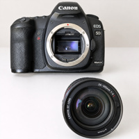 Kamera DSLR Profesional Digital Bekas EOS 5D2 5D Mark 2 + Lensa 24-105mm Original Ca Non