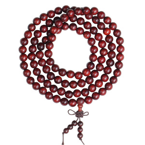 Zambian Blood Sandalwood 108 Beads Wooden Prayer <b>Bracelet</b> Unisex Buddhist Gift - Product Image 5