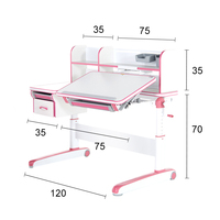 Tables d'étude modernes en bois ergonomiques et réglables en hauteur pour enfants meubles de bureau d'école à domicile pour la chambre à coucher de haute qualité