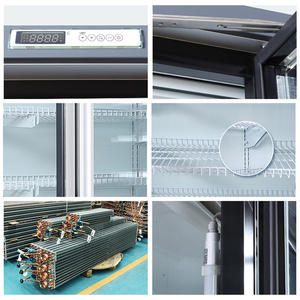 Enfriador Comercial Vertical con Puertas de Vidrio para Supermercado 2 3 4 5, Exhibidor de Bebidas G920, Congelador Vertical con Puerta de Vidrio G920 - Product Image 4