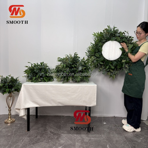 SMOOTH Fábrica de Flores Artificiales, Venta al por Mayor de Plantas Verdes para Bodas, Bola de Flores, Centro de Mesa para Bodas, Bola de Flores Artificiales - Product Image 2